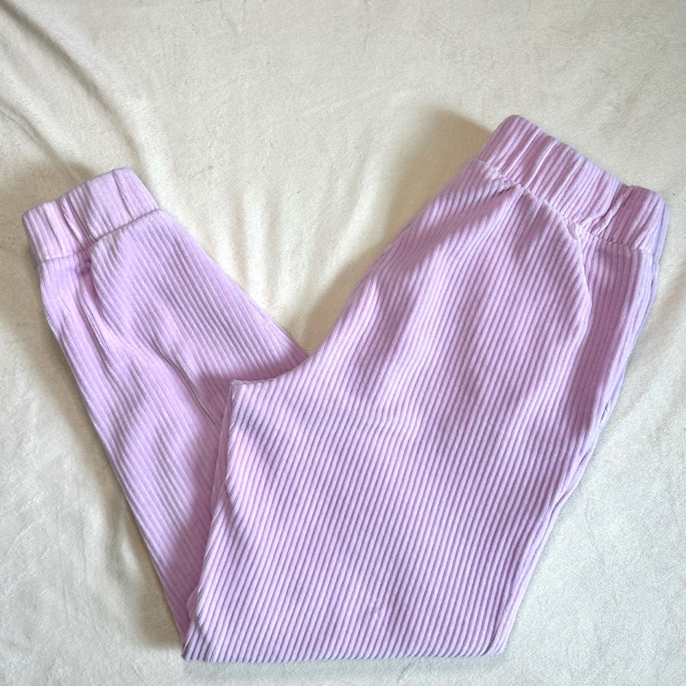 A New Day Lilac Velvet Sweatpants